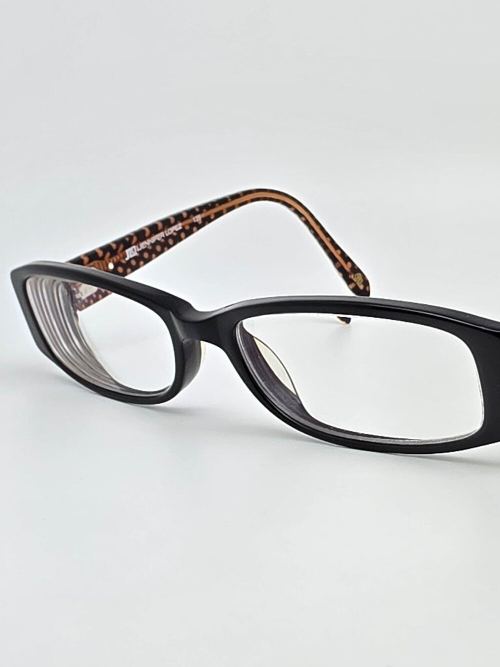 JLO by Jennifer Lopez JL230 807 Black Polka Dot Eyeglasses Frame w/ Flexhinge